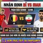 Ảnh bìa nhận định trận đấu Bỉ vs Iran tại World Cup 2026, phân tích điểm nhấn chuyên môn và phong độ hai đội cùng Thapcamtv.